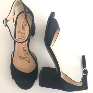Sam Edelman Susie/Blk suede- 2.5”heel/size 8.5